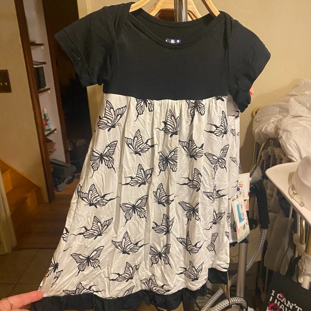 Kickee Pants Short Sleeve One Piece Dress Romper Swallowtail Infant